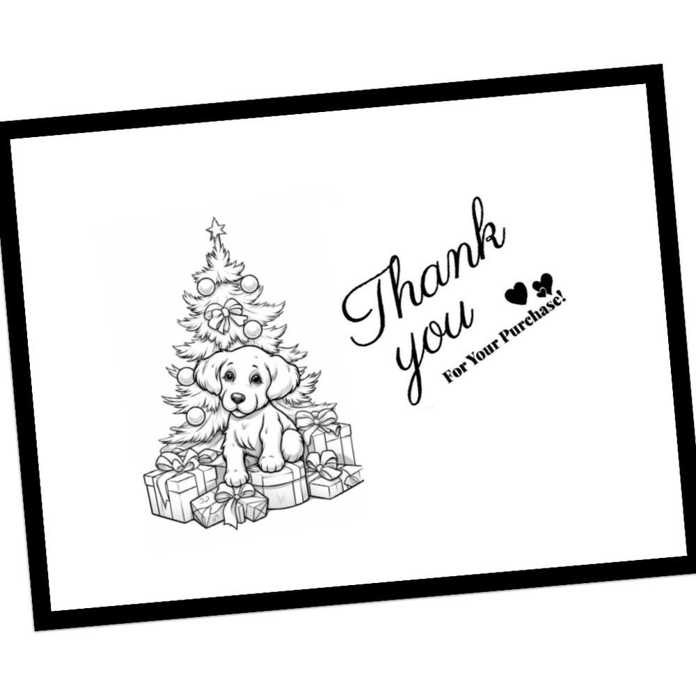 Holiday Custom THANK YOU Stickers w Cards & Small TY Stickers 60pc Handcrafted